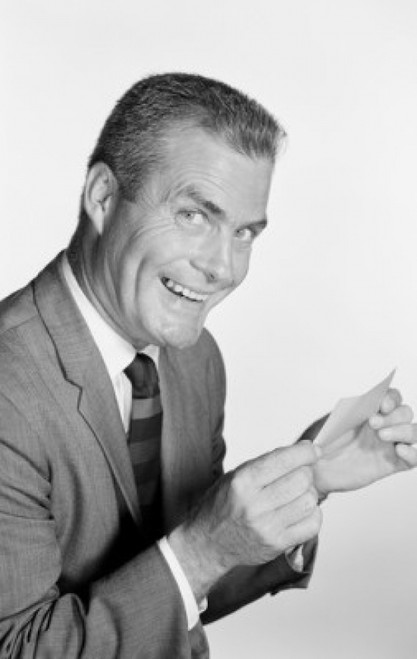Portrait of mature man Poster Print