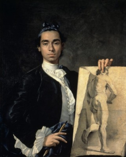 Portrait Of The Artist Holding A Life Study 18th Century Luis Egidio Mel?ndez Musee du Louvre  Paris  France Poster Print - Item # VARSAL11582035