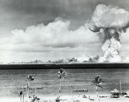 Bikini Atoll  Marshall Islands  Atomic bomb explosion  Able Day  July 1  1946 Poster Print - Item # VARSAL25544192