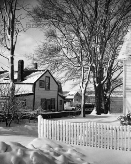 Picket fence in front of a house  Gloucester  Massachusetts  USA Poster Print - Item # VARSAL25532448