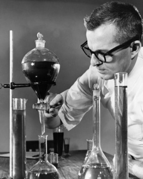 Male scientist working in a chemical laboratory Poster Print - Item # VARSAL25526470B
