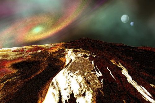 Cosmic landscape of an alien planet Poster Print - Item # VARPSTCFR100099S