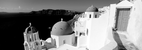 Church in a city, Santorini, Cyclades Islands, Greece Poster Print - Item # VARPPI171597