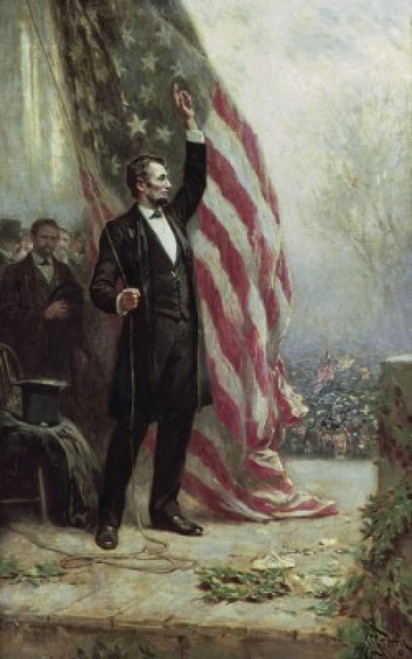 Lincoln at Independence Hall  Jean Leon Gerome Ferris  1863-1930  American Poster Print - Item # VARSAL900122814