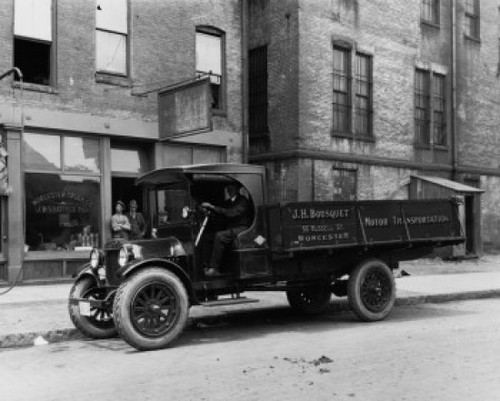 Side profile of a driver sitting in a truck Poster Print - Item # VARSAL25523682