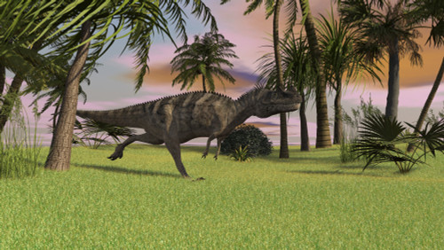 Ceratosaurus running across a field Poster Print - Item # VARPSTKVA600241P
