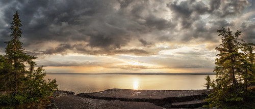 Storm clouds over Lake Superior; Thunder Bay, Ontario, Canada PosterPrint - Item # VARDPI12301415