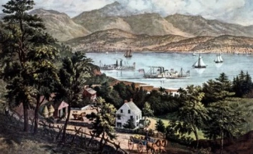 The Catskill Mountains  1860  Currier & Ives Poster Print