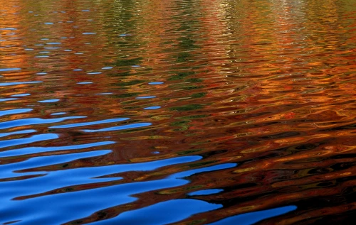 Colored Reflections On Water PosterPrint