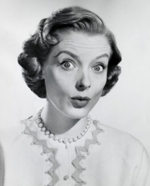 Portrait of a young woman puckering her lips Poster Print - Item # VARSAL2558474