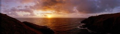 Sunset Ocean-scape England Poster Print by Panoramic Images (42 x 12) - Item # PPI37333
