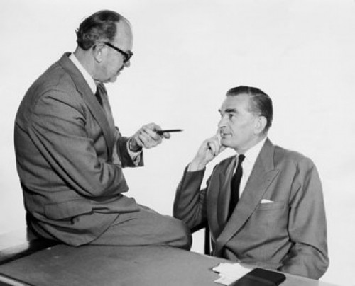 Businessman talking to another businessman Poster Print - Item # VARSAL25548040