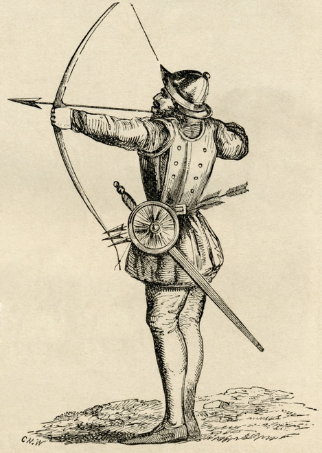 English Archer Shooting Longbow. From The World's Inhabitants By G.T. Bettany Published 1888. PosterPrint - Item # VARDPI1958519