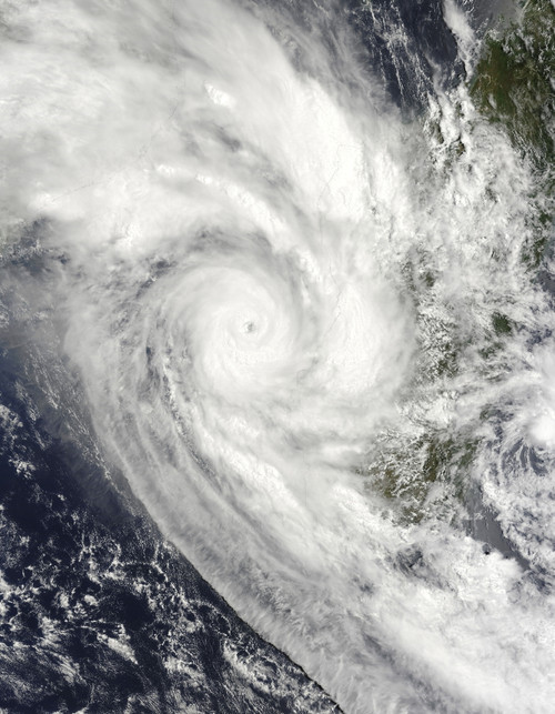 January 20, 2009 - Tropical Cyclone Fanele over the western coast of Madagascar. Madagascar is an island in the Indian Ocean, off the eastern coast of Africa. Poster Print - Item # VARPSTSTK202503S