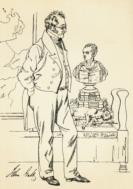 John Galt, 1779-1839. Scottish Author. From The Maclise Portrait Gallery, Published 1898. PosterPrint - Item # VARDPI2220565