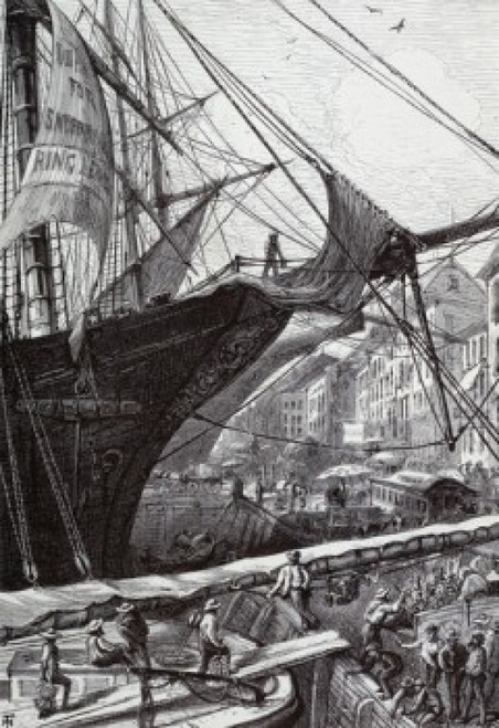 A New York River-front Artist Unknown Etching Poster Print - Item # VARSAL9001049