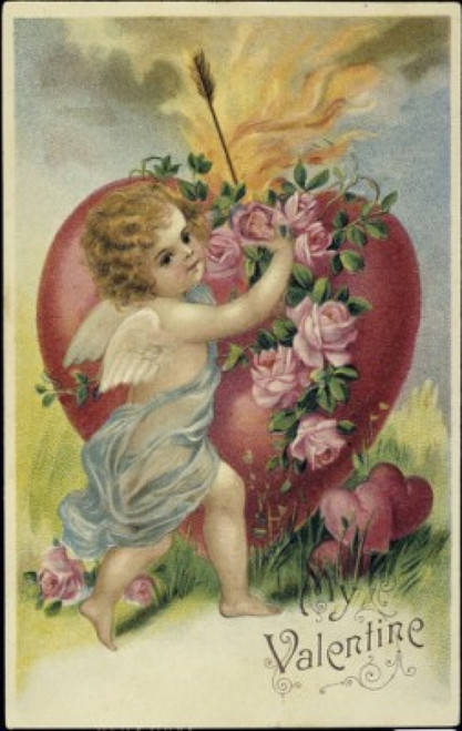 My Valentine  C. 1900  Nostalgia Cards  Illustration Poster Print - Item # VARSAL9801070