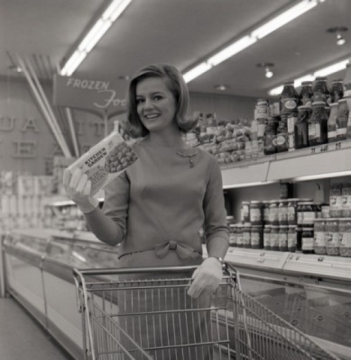 Young woman shopping in supermarket Poster Print - Item # VARSAL255421081