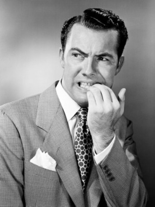 Portrait of frustrated mid adult businessman Poster Print - Item # VARSAL255417938