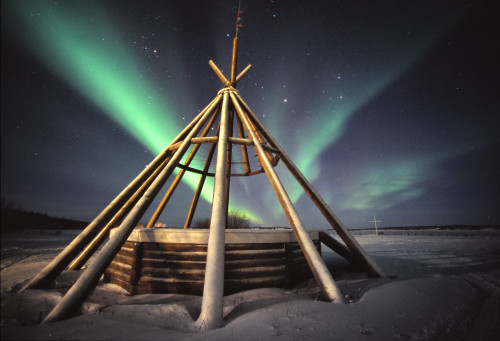 Papal Grounds With Northern Lights Across Sky, Fort Simpson, Nwt PosterPrint - Item # VARDPI2023584