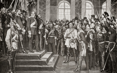 The proclamation of William I as German Emperor in the Hall of Mirrors at Versailles, France January 18, 1871. William I, aka Wilhelm I, 1797 PosterPrint - Item # VARDPI2430525 The proclamation of William I as German Emperor in the Hall of Mirrors at Versailles, France January 18, 1871. William I, aka Wilhelm I, 1797 PosterPrint - Item # VARDPI2430525