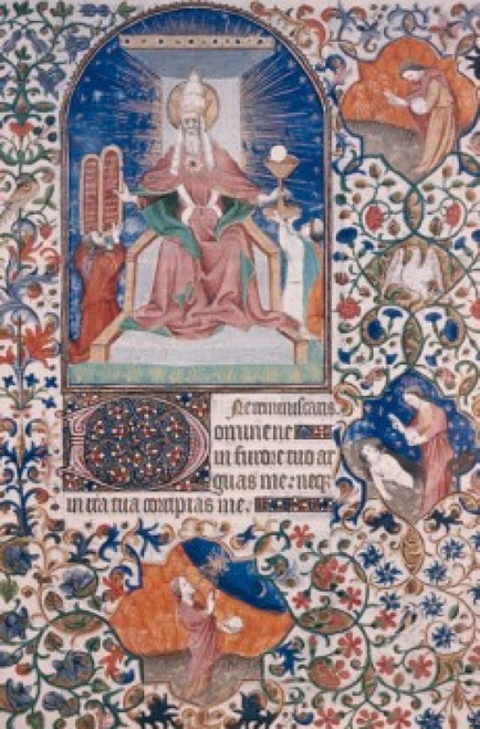God Enthroned  manuscript  14th century Poster Print - Item # VARSAL900131646