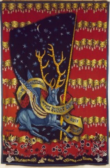 In Honor of Ladies & Unicorns  tapestry Poster Print - Item # VARSAL900100618