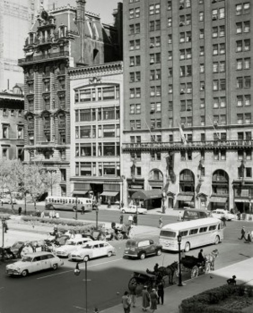 High angle view of traffic in a street  New York City  New York  USA Poster Print - Item # VARSAL25545315