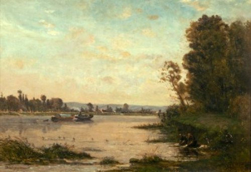 Summer Morning On The Oise  Daubigny  Charles Francois Poster Print - Item # VARSAL900141452