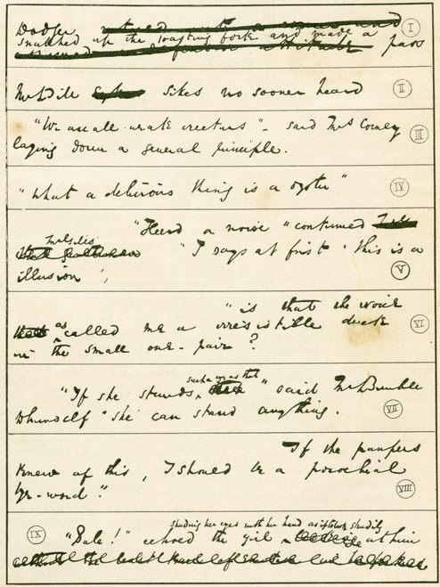 From The Manuscript Of Oliver Twist By Charles Dickens, Showing That Mr. Bill Sikes First Had His Name Spelled With A Y, And Including Passages Not In The Published Book. Charles John Huffam Dickens, 1812 ? PosterPrint - Item # VARDPI2334228 From The Manuscript Of Oliver Twist By Charles Dickens, Showing That Mr. Bill Sikes First Had His Name Spelled With A Y, And Including Passages Not In The Published Book. Charles John Huffam Dickens, 1812 ? PosterPrint - Item # VARDPI2334228