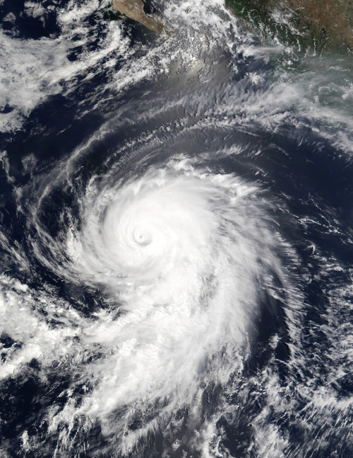 July 25, 2002 - Hurricane Elida off the coast of Mexico in the Pacific Ocean Poster Print - Item # VARPSTSTK201968S