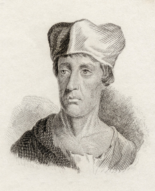 John Leland 1506 To 1552. English Antiquary. From The Book Crabbes Historical Dictionary Published 1825. PosterPrint - Item # VARDPI1872219