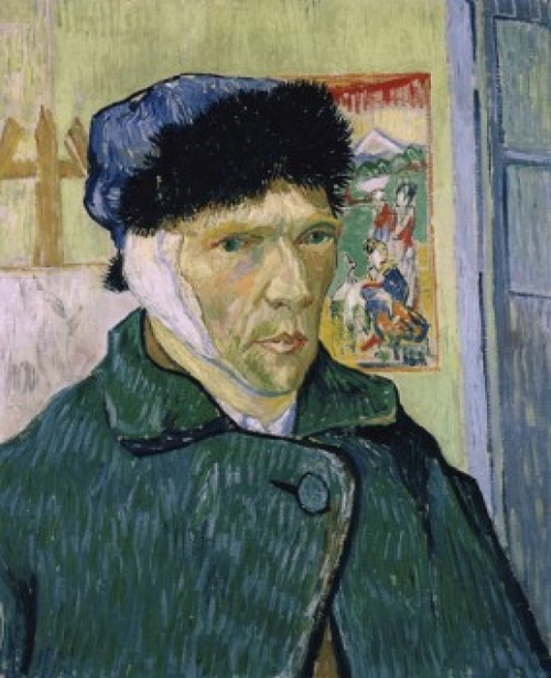 Self-Portrait with Bandaged Ear  1889  Vincent van Gogh  Oil on Canvas  Courtauld Institute and Galleries  London  England Poster Print - Item # VARSAL900103152 Self-Portrait with Bandaged Ear  1889  Vincent van Gogh  Oil on Canvas  Courtauld Institute and Galleries  London  England Poster Print - Item # VARSAL900103152