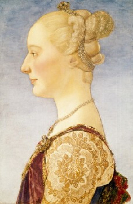 Portrait Of Gentlewoman by Antonio del Pollaiolo  1431/32-1498  Italy  Florence  Galleria degli Uffizi Poster Print - Item # VARSAL3815395668 Portrait Of Gentlewoman by Antonio del Pollaiolo  1431/32-1498  Italy  Florence  Galleria degli Uffizi Poster Print - Item # VARSAL3815395668