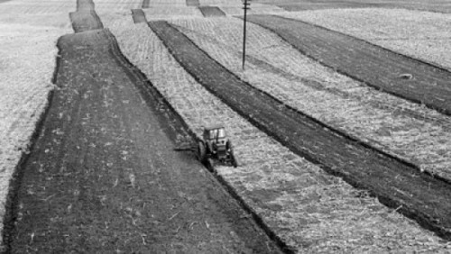 High angle view of a tractor in a field Poster Print - Item # VARSAL9903738