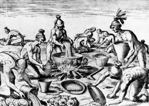 Natives Prepare a Feast by unknown artist Poster Print - Item # VARSAL99587130