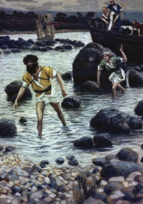 The Calling of James and John  James Tissot Poster Print - Item # VARSAL99958