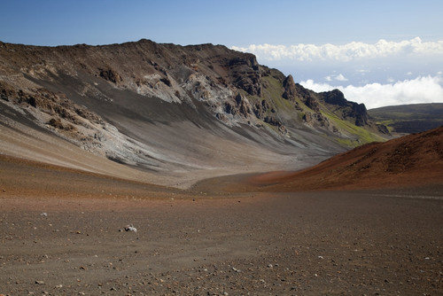 Hawaii, Maui, Haleakala Crater, Mountain and dirt on the crater's floor. PosterPrint