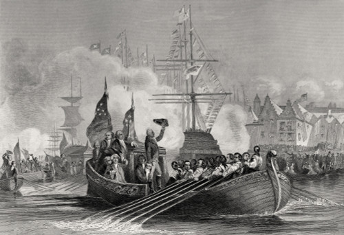 Reception Of President Washington At New York Usa April 23Rd 1879 From A 19Th Century Print Engraved By J Rogers After J Mcnevin PosterPrint - Item # VARDPI1839402