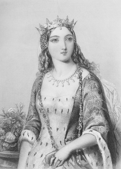 Margaret Of Anjou, 1429-1482. Queen Of King Henry Vi Of England. Engraved By W.J.Edwards After A.Bouvier.From The Book The Queens Of England, Volume I By Sydney Wilmot. Published London Circa. 1890. PosterPrint - Item # VARDPI1859988