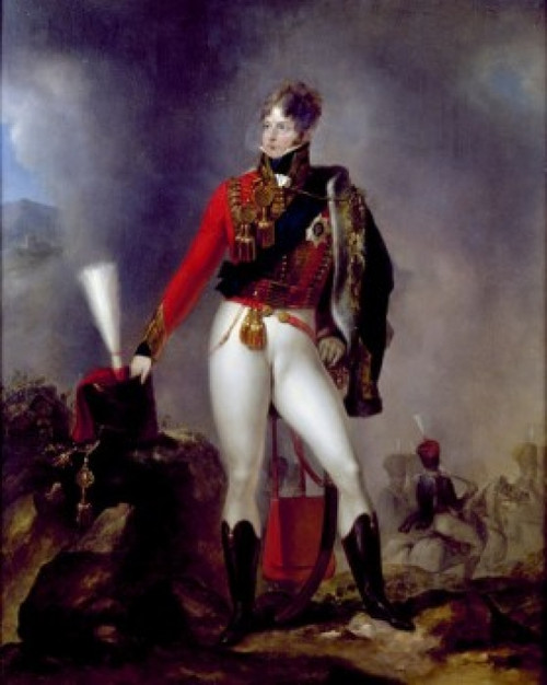 King George IV by Eduard Strohling  Poster Print