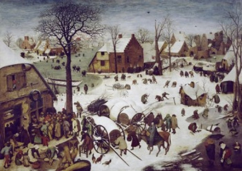 The Census at Bethlehem  1566  Pieter Bruegel the Elder  Oil on Wood Panel  Royal Museums of Fine Arts  Brussels  Belgium Poster Print - Item # VARSAL11582484