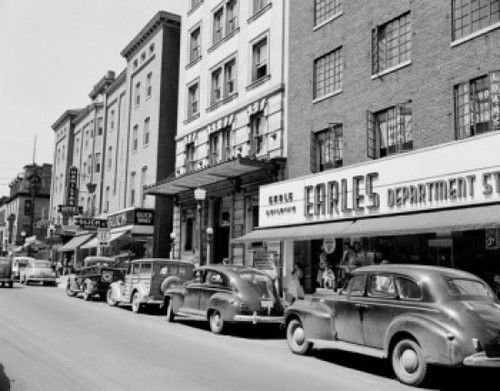 USA  Maryland  Hagerstown  street with shops Poster Print - Item # VARSAL255424674