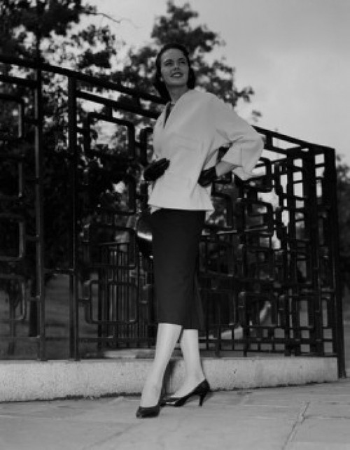 Young woman posing in elegant dress Poster Print - Item # VARSAL255421747