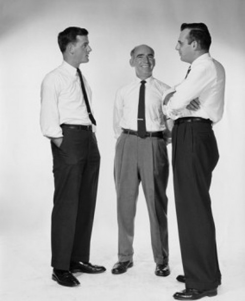 Three businessmen talking Poster Print - Item # VARSAL25548023