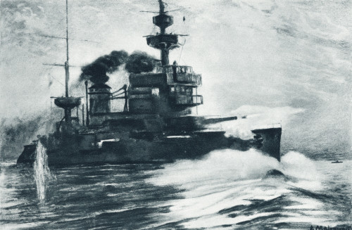 The French Battleship Gaulois, One Of The Dardanelles Fleet, In Action During The First World War. From The Illustrated War News Published 1915 PosterPrint - Item # VARDPI1872249