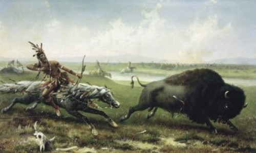 Buffalo Hunt  Frederick Walker Poster Print - Item # VARSAL9003040