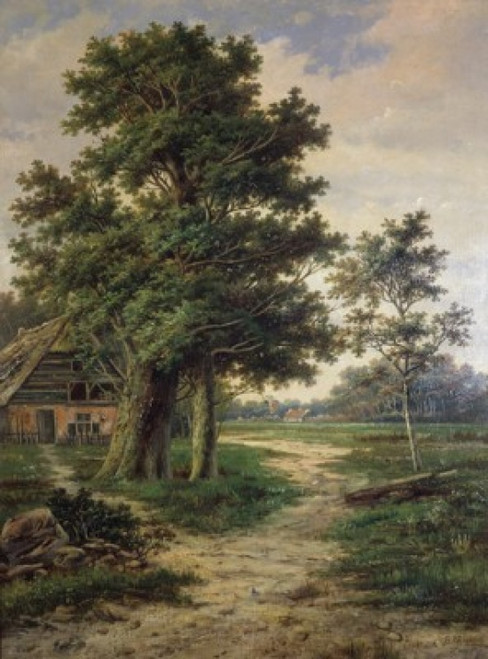 A Wooded Landscape Barend Cornelis Koekkoek Poster Print - Item # VARSAL900134245