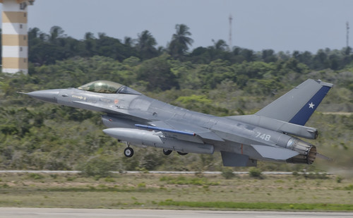 Chilean Air Force F-16 taking off from Natal Air Force Base, Brazil Poster Print - Item # VARPSTGCA100316M