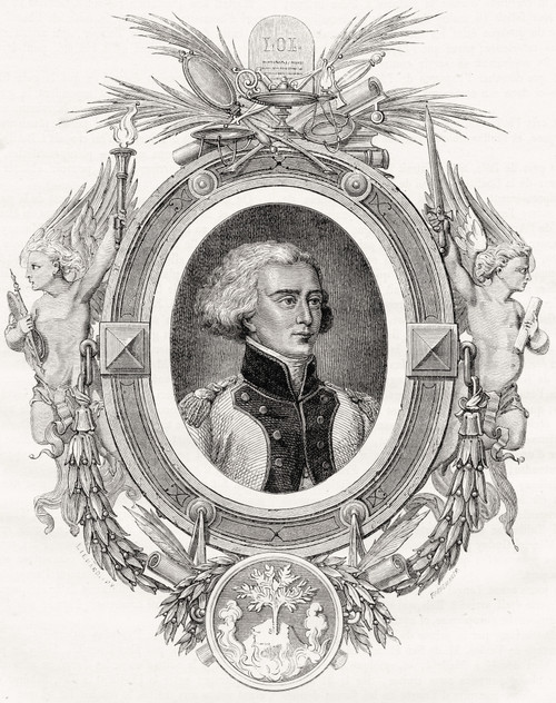Bon Adrien Moncey, Duc De Conegliano, 1754-1842. French Marshal. Engraved By Pannemaker-Ligny After Li_nard. From Histoire De La Revolution Francaise By Louis Blanc. PosterPrint - Item # VARDPI1858247
